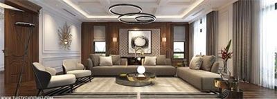 Thiết kế nội thất biệt thự hiện đại kết hợp tân cổ điển Vinhomes GreenBay