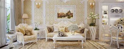 Thiết kế nội thất biệt thự tân cổ điển Golden Mansion Phổ Quang