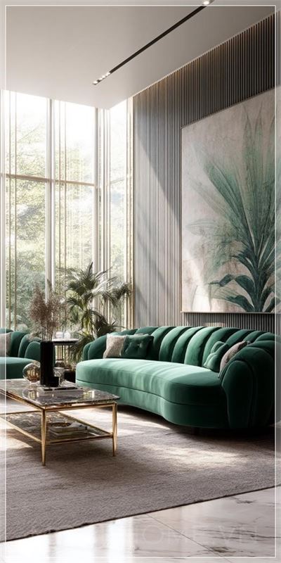 Phòng khách sang trọng hiện đại siêu thực, diện tích tổng cộng 150-170 m², rộng 6m và sâu 8m, không gian...
