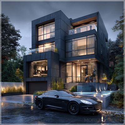 Kiệt Tác Kiến Trúc Hiện Đại: Biệt Thự Mini Ba Tầng Của Một Doanh Nhân Thành Đạt...