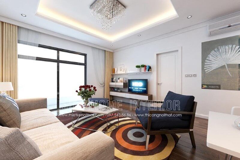 Bàn trà MH-HD006 gỗ công nghiệp phong cách hiện đại trang trí chung cư tinh tế