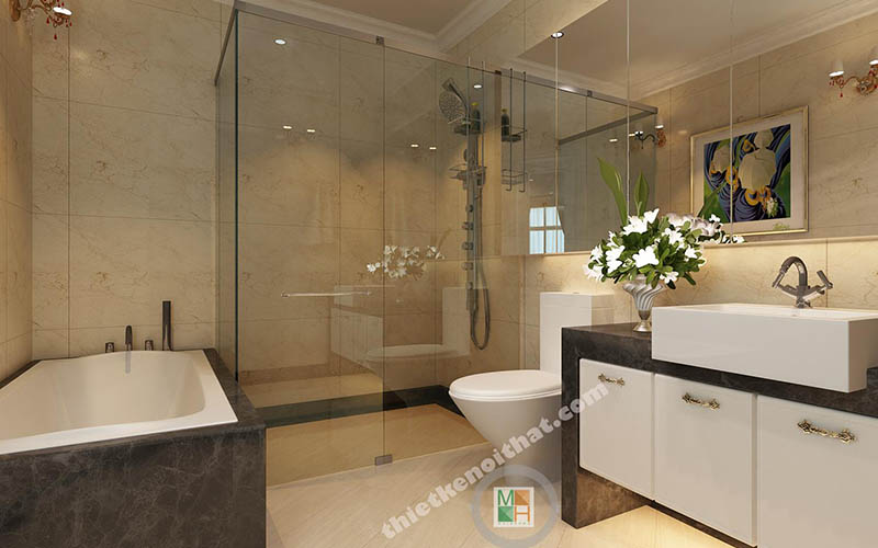 thiết kế nội thất phòng tắm đẹp