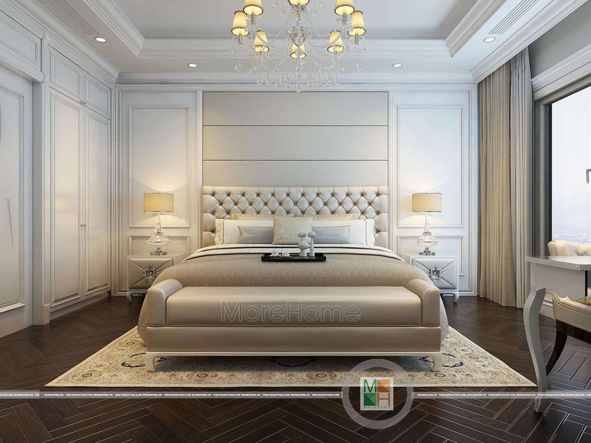 Mẫu thiết kế biệt thự tân cổ điển 3 phòng ngủ đẹp của More Home 3