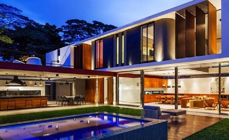 Thiết kế nhà Planalto hình chữ nhật lạ mắt ở Brazil Thiết kế nhà Planalto hình chữ nhật lạ mắt ở Brazil