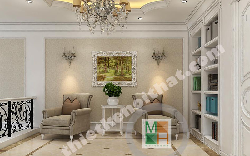Chọn mẫu giấy dán tường phòng khách sang chảnh