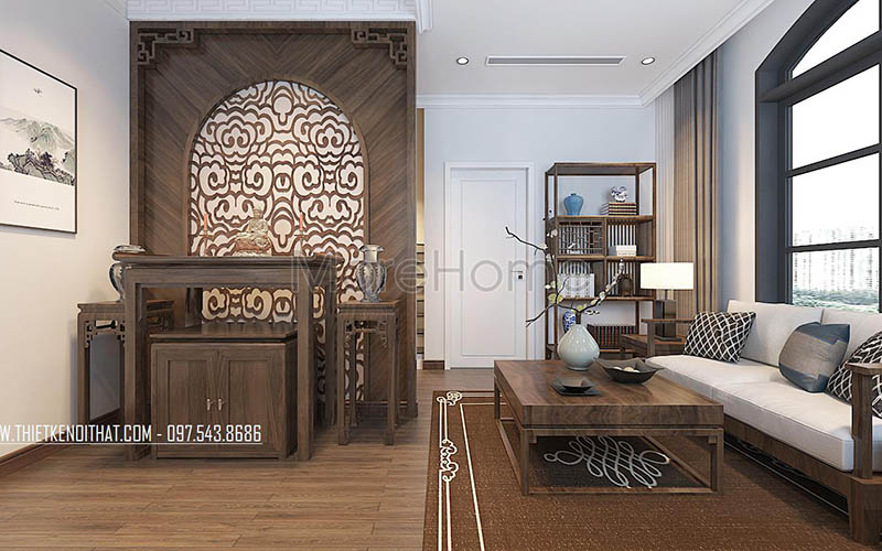 Những mẫu bàn thờ, tủ thờ phù hợp với nhiều không gian nhà ở